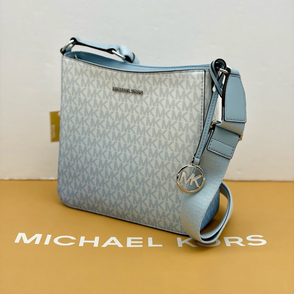 Michael Kors Pale Blue Logo Shoulder Bag